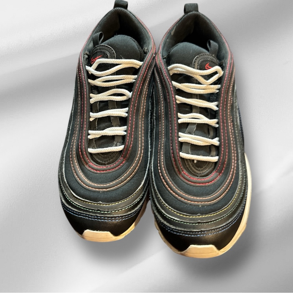 Womens Nike Air Max 97 Black and Multicolored Stitching  Woman's Size 7.